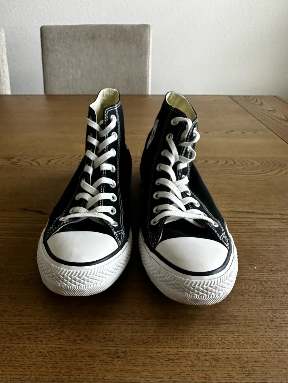 Converse Black and White High Top Sneakers